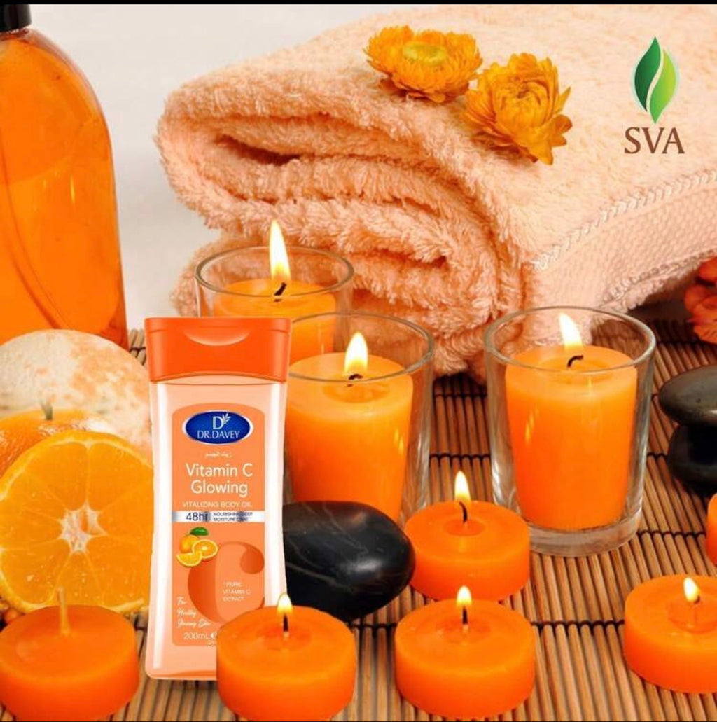 Vitamin C
Glowing
VITALIZING BODY OIL