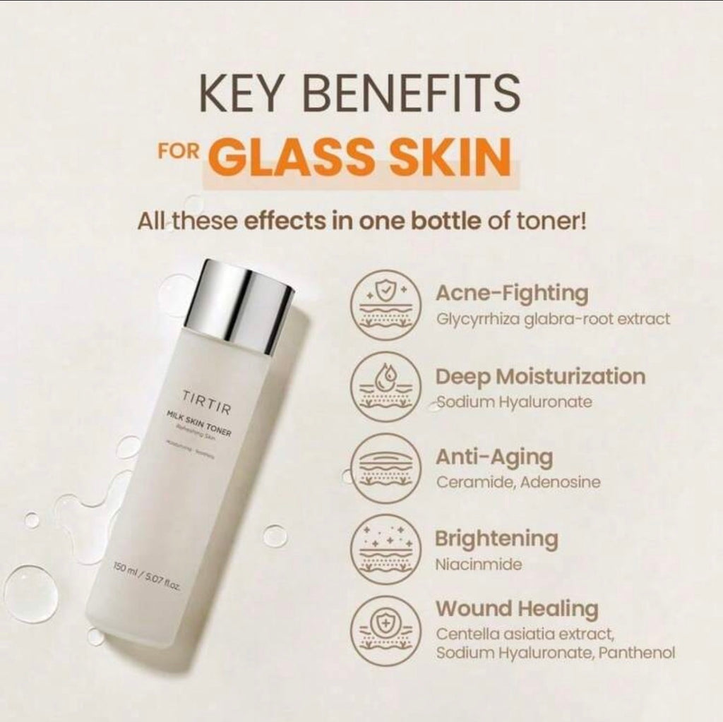 TIRTIR
MILK SKIN TONER
Refreshing Skin
Mourzing