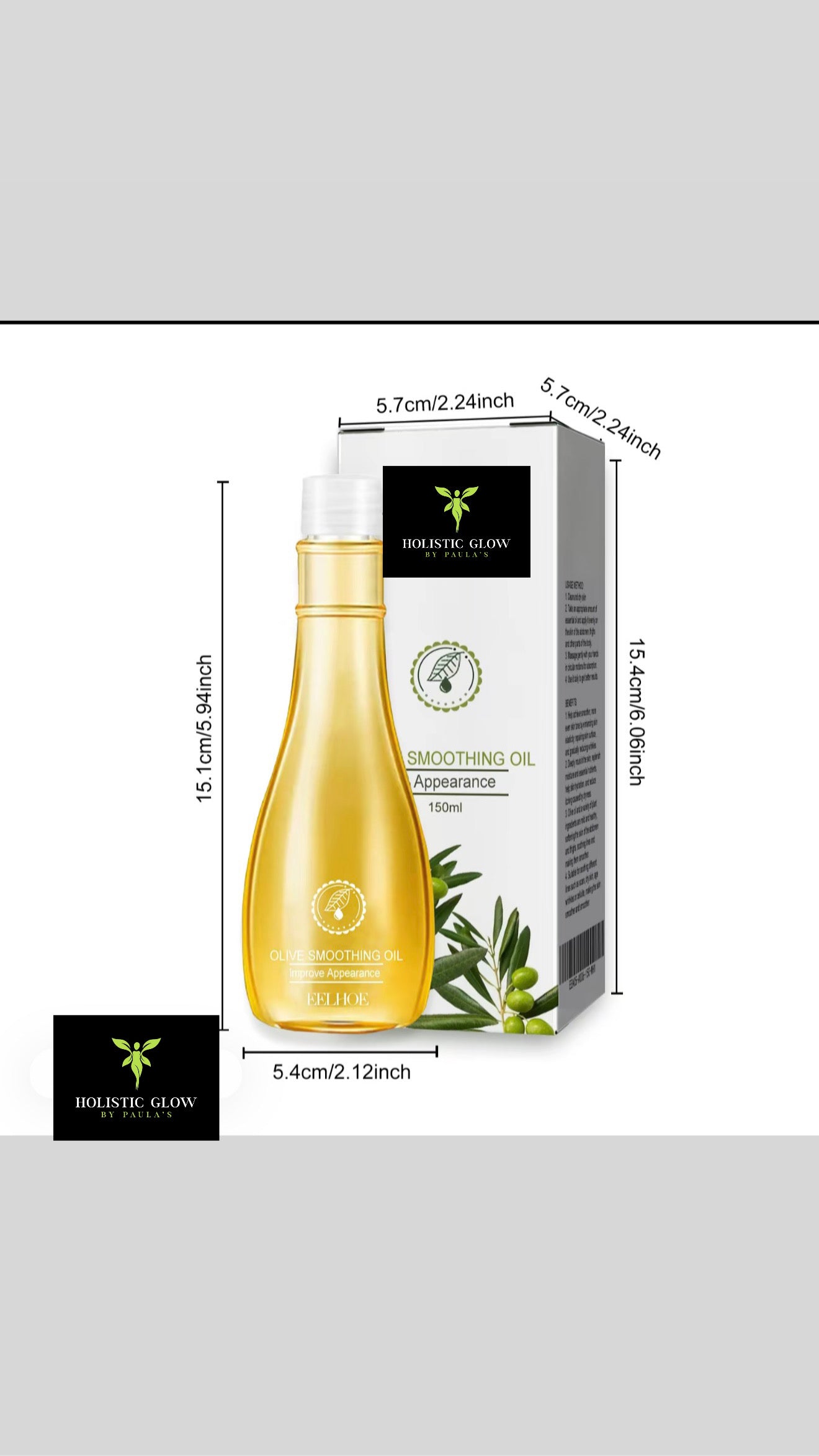 Olive Smoothing oil for stretch marks.
150ml