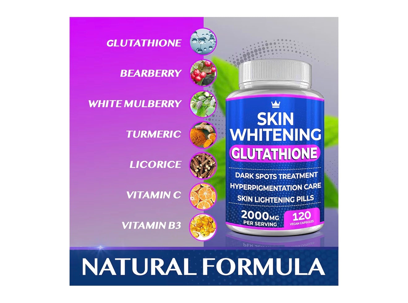 SKIN
WHITENING GLUTATHIONE