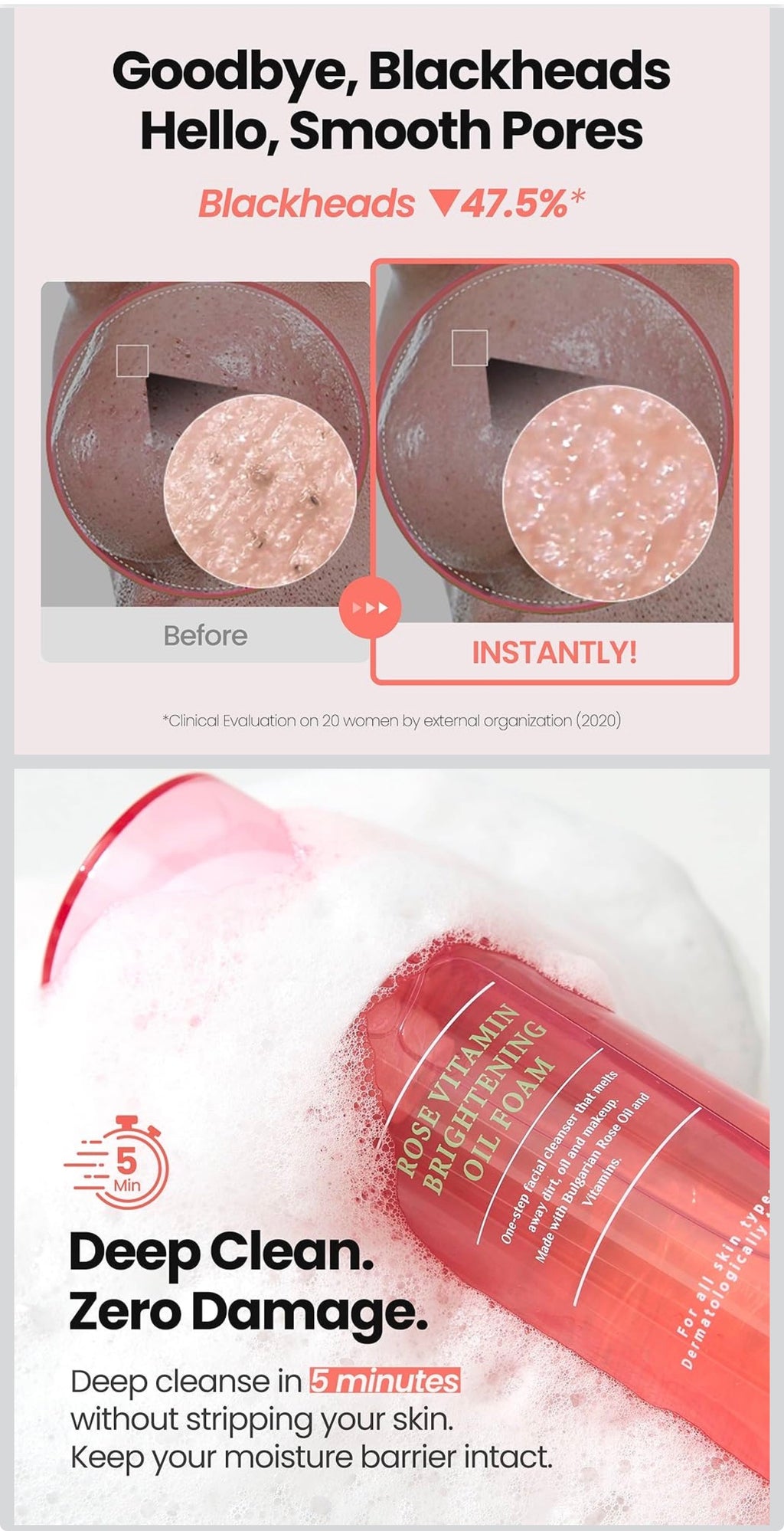 BRIGHTENING
OIL FOAM
KOREA NO.1
CLEANSER