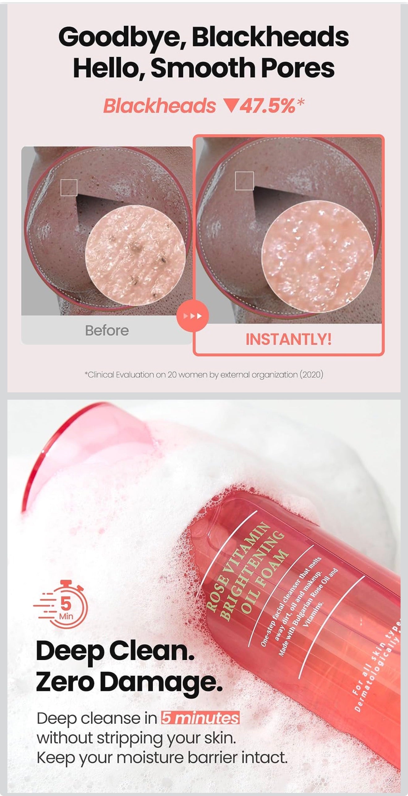 BRIGHTENING
OIL FOAM
KOREA NO.1
CLEANSER