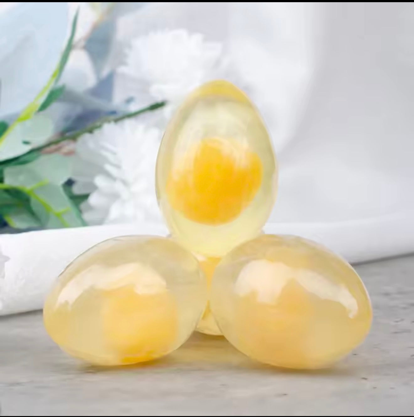 Egg soap
For face and body cleaning