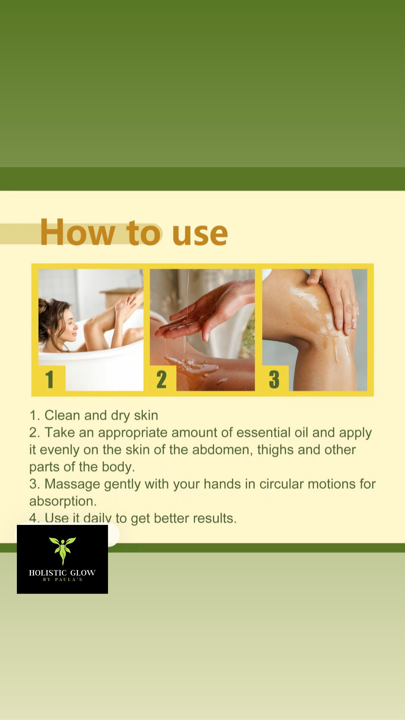 Olive Smoothing oil for stretch marks.
150ml