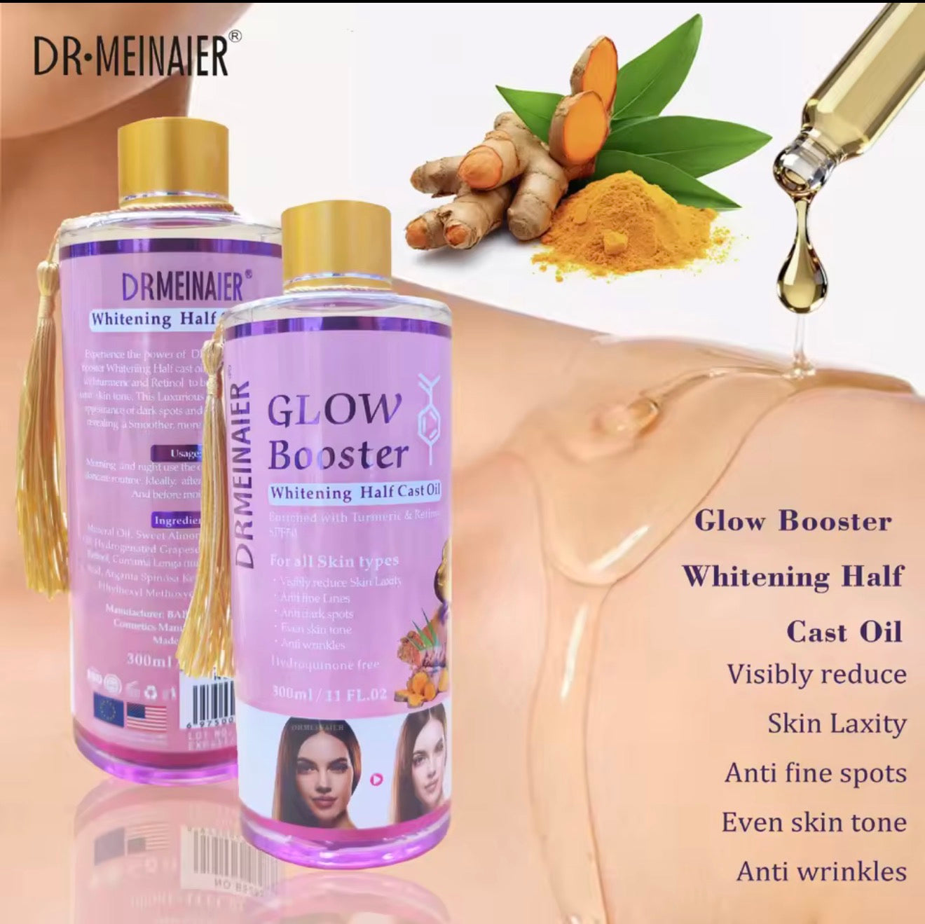 GLOW
Booster
Whitening Half Cast Oil