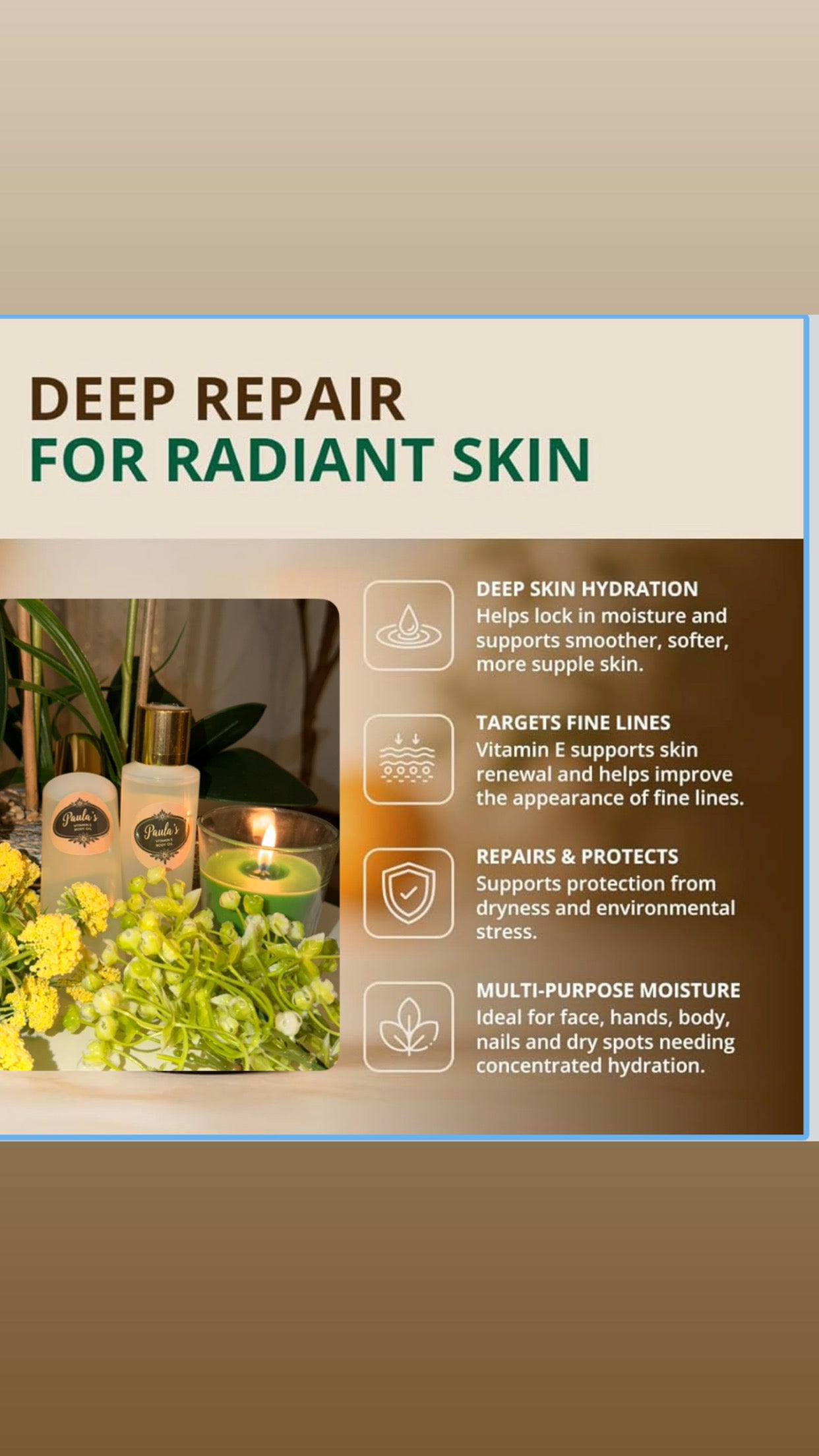 Paula’s Vitamin E Body Oil